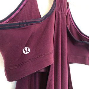 Maroon Lululemon Tank with Built-In Bra